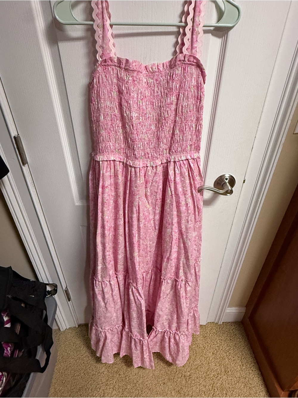 Pink Smocked Sundress